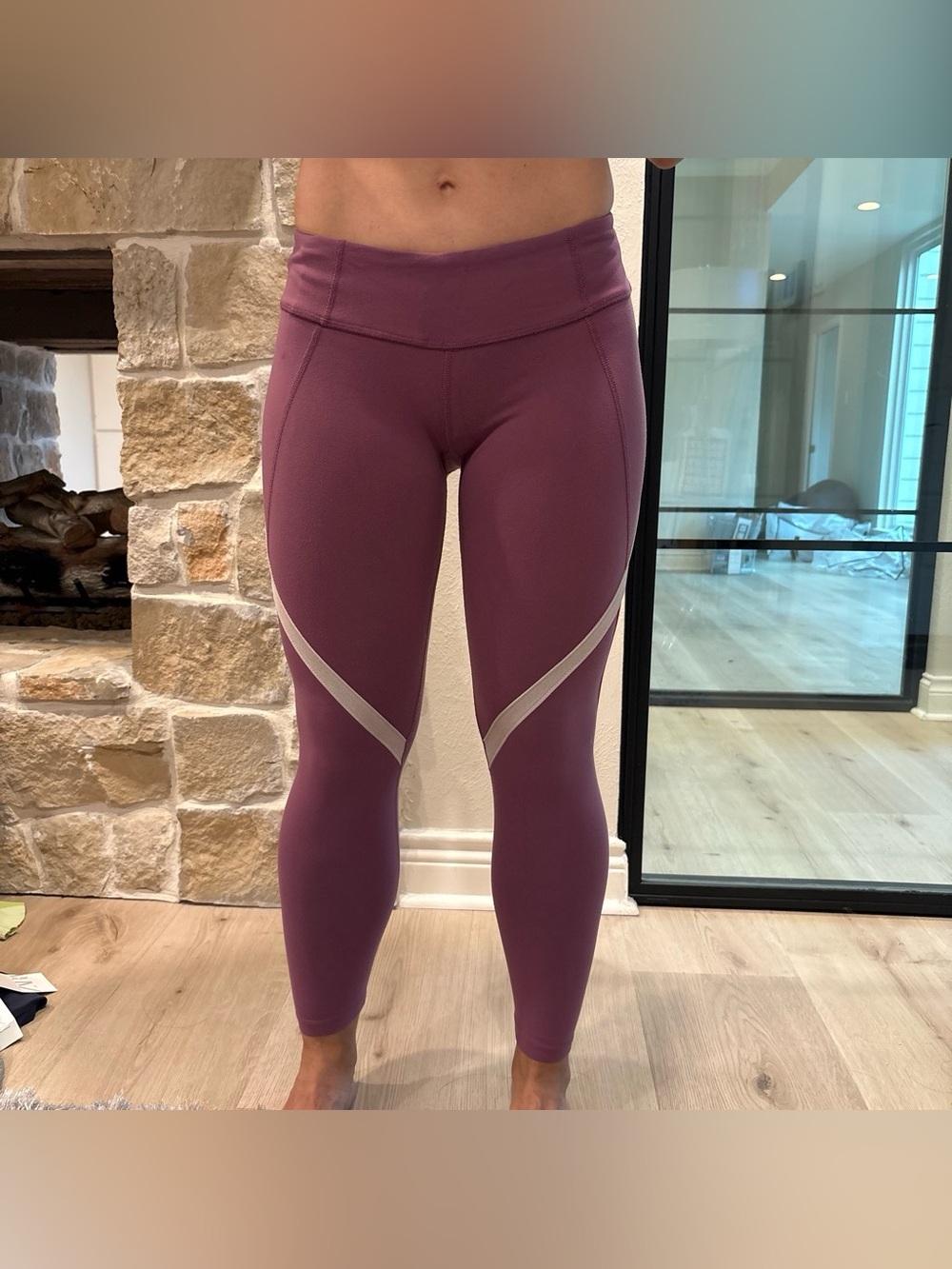 SPLITS 59 low-waist purple leggings